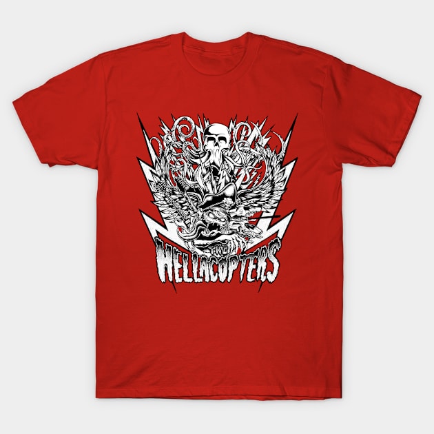 The Hellacopters T-Shirt by CosmicAngerDesign